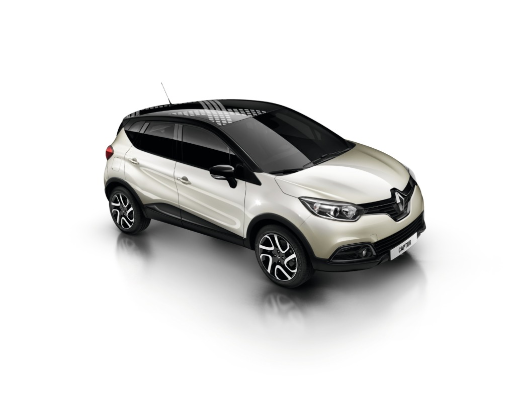 The Renault Captur in whit.