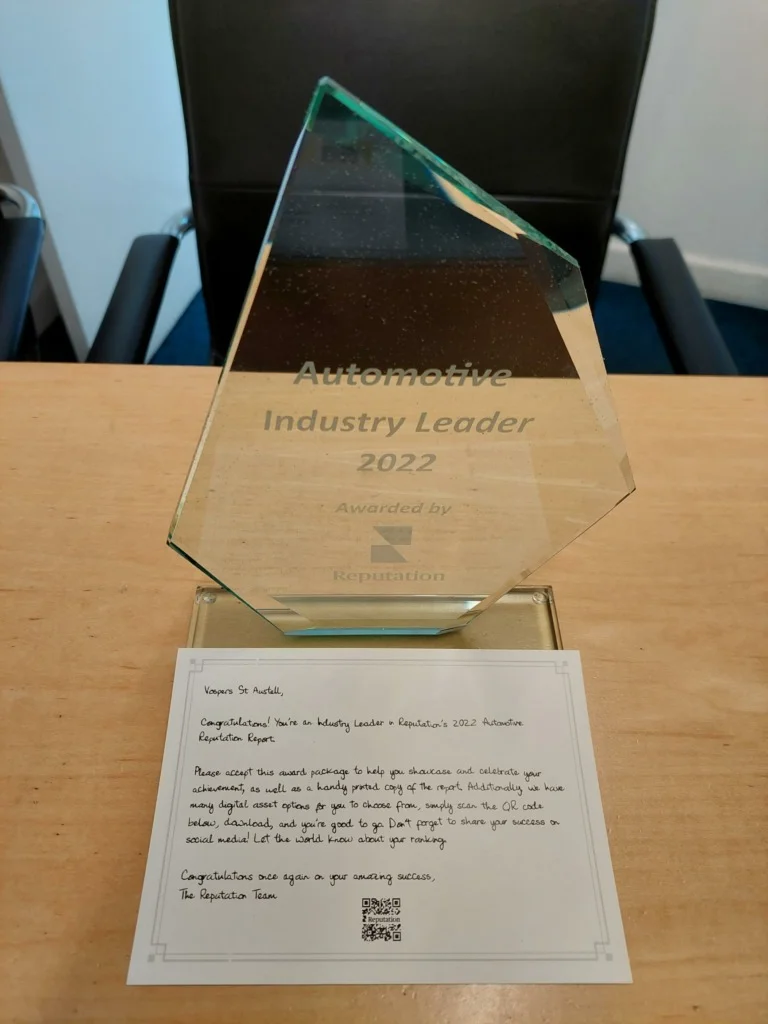 Reputation Automotive Award