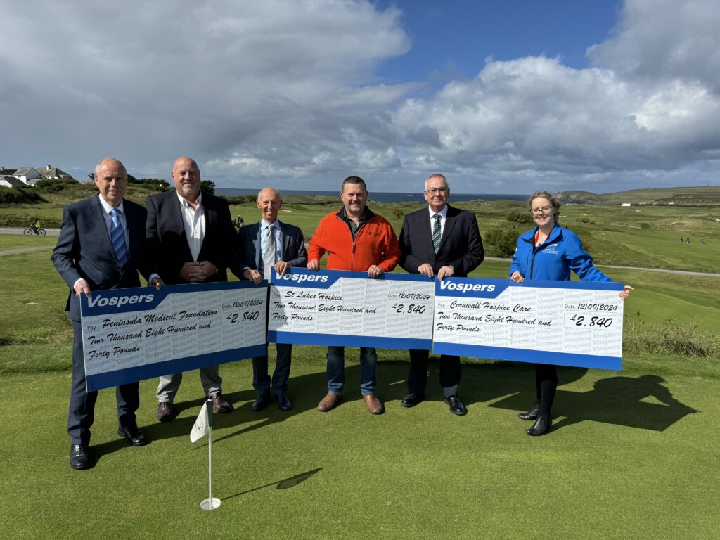 Vospers Golf Day Raises Record amount for local charities